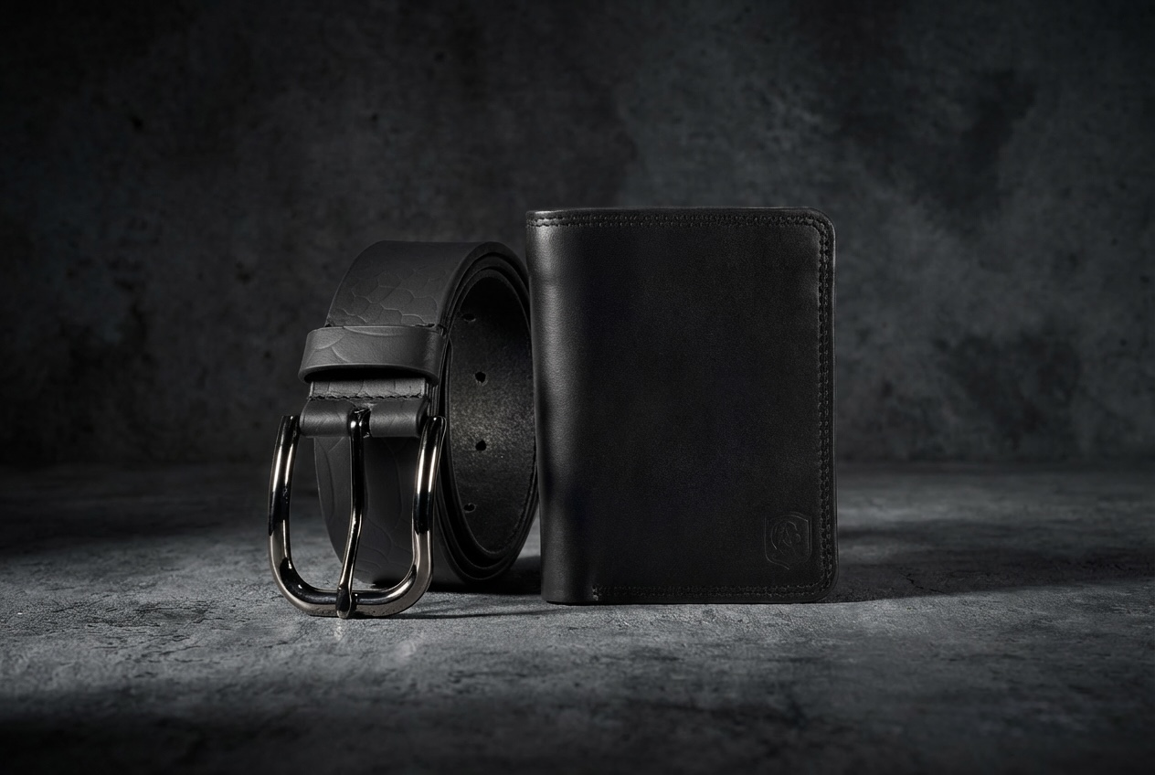 Midnight Scale Black Belt – Premium Automatic Ratchet Leather Belt - Image 5