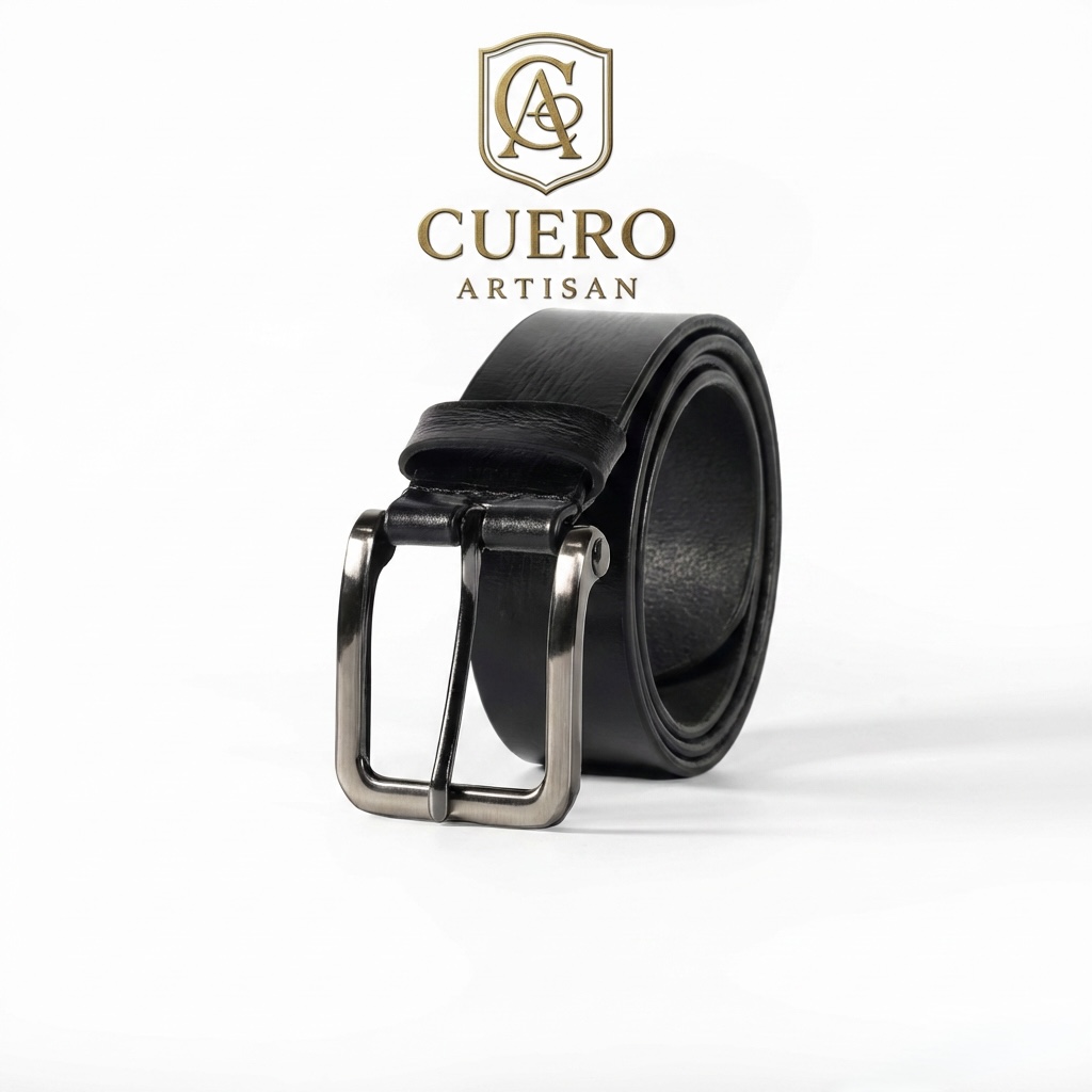 Sterling Core Black Belt – Premium Automatic Leather Ratchet Belt