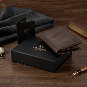 Espresso Essence Brown Men’s Purse – Sleek Compact Everyday Wallet