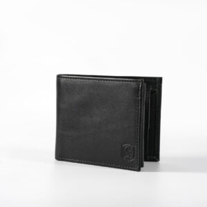 Midnight Craft Wallet – Premium Black Elegant Leather Wallet