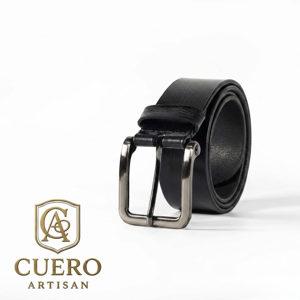 Sterling Core Black Belt – Premium Automatic Leather Ratchet Belt - Image 4
