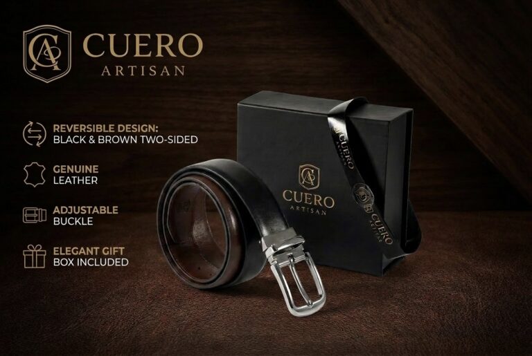 Cuero Artisan branded leather belt packaging
