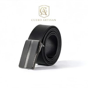 Black Obsidian Line Belt – Premium Reversible Leather Belt