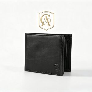 Midnight Craft Wallet – Premium Black Elegant Leather Wallet