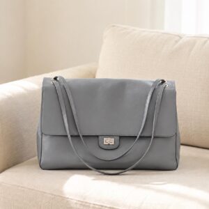 The Knightsbridge Leather Flap Shoulder Bag